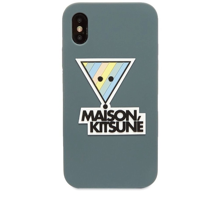 Photo: Maison Kitsuné 3D Rainbow Triangle Fox iPhone X Case