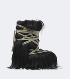 Rick Owens Megalace Lunar Mega shearling mid-calf boots