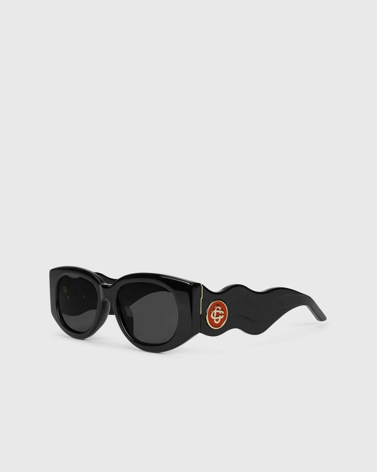 Casablanca ACETATE METAL OVAL WAVE Black Mens Eyewear