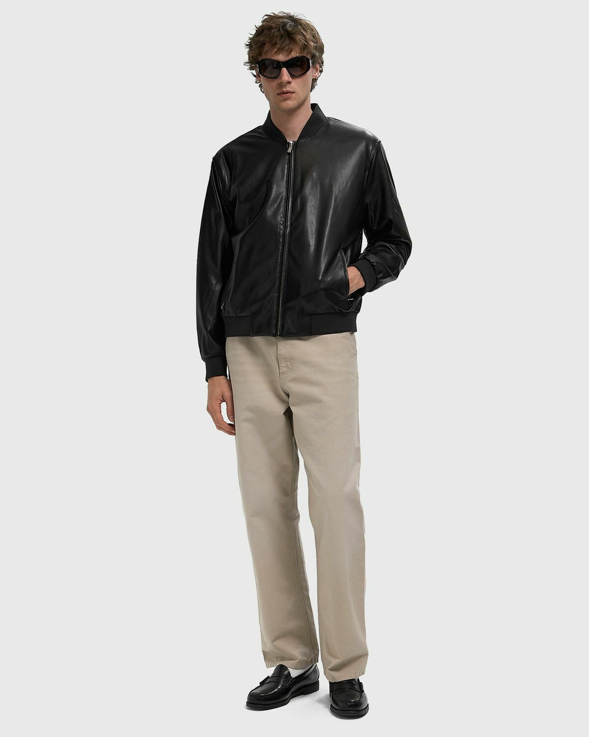 Calvin Klein Jeans D6 Collection Black Mens Bomber Jacket