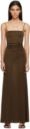 Reformation Brown Larenta Maxi Dress