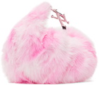 1XBLUE SSENSE Exclusive Pink Faux-Fur Bag