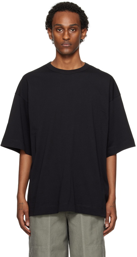 Photo: Dries Van Noten Black Oversized T-Shirt