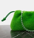 Loewe Flamenco Small faux fur bucket bag