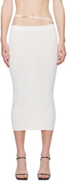JACQUEMUS Off-White Les Classiques 'La jupe Pralù' Midi Skirt