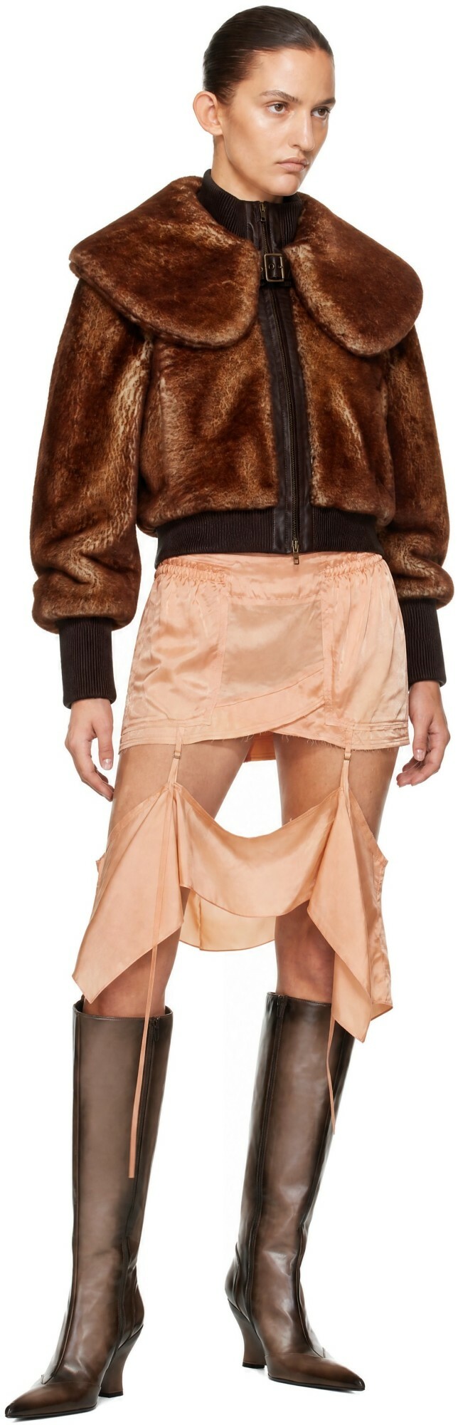 KNWLS Tan Eliza Shearling Jacket