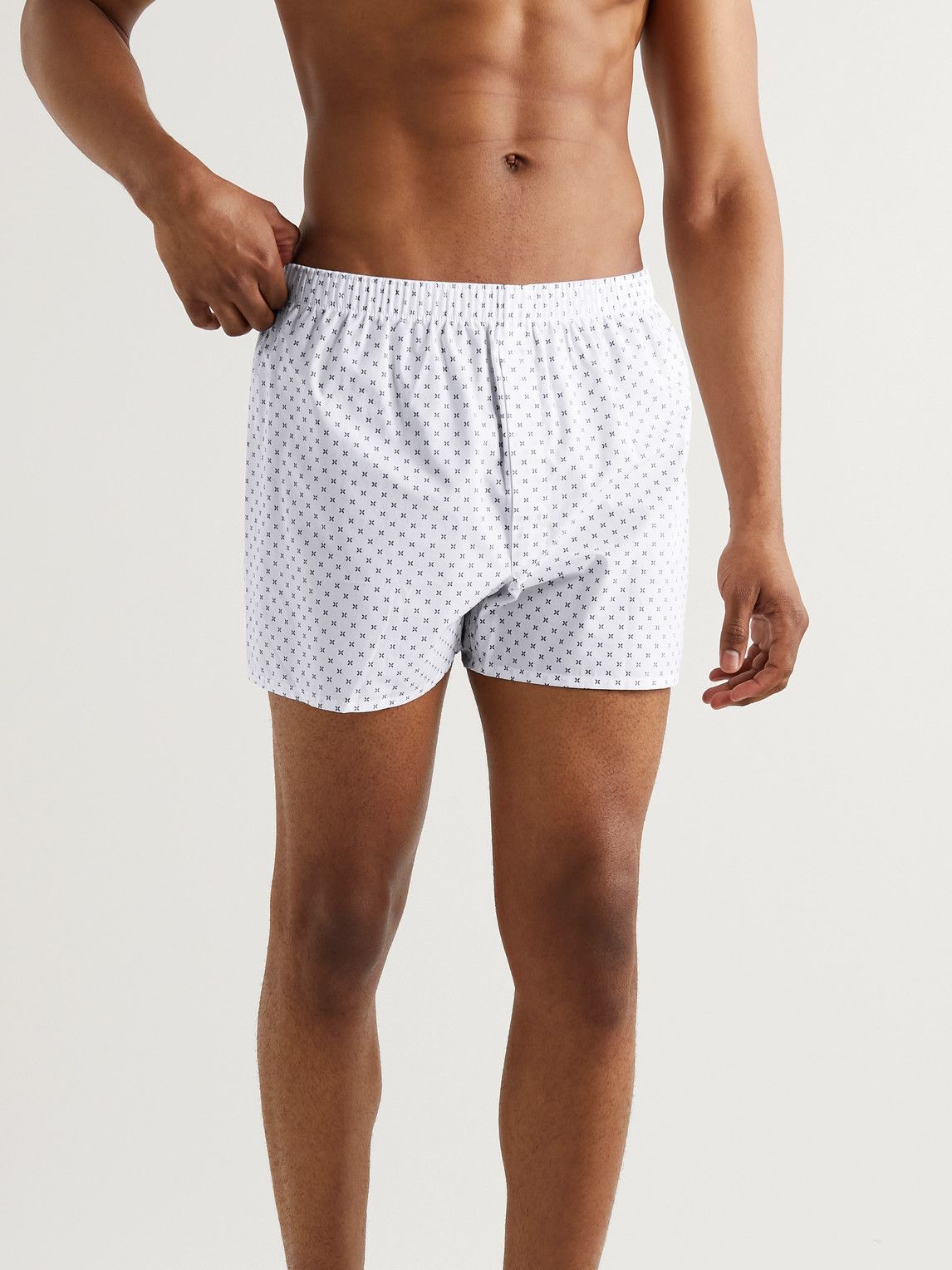 Cotton boxer shorts - White