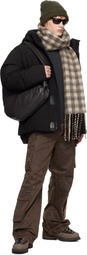 Holzweiler Brown & Beige Aster Check Scarf