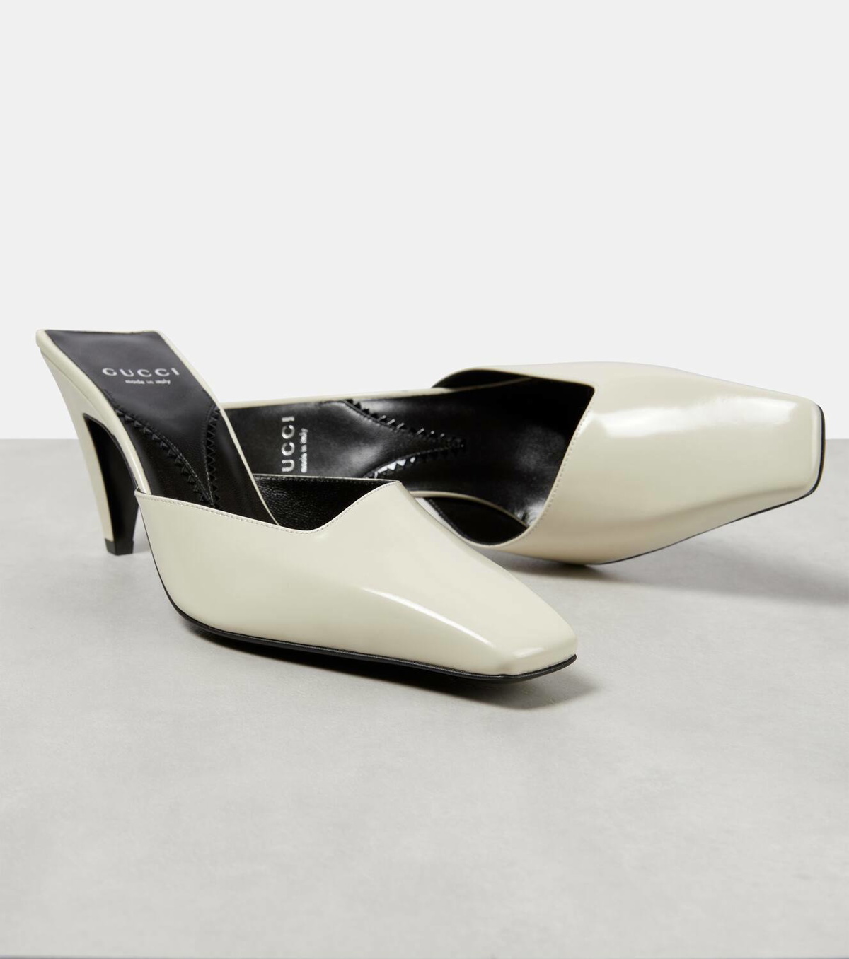 Gucci Mallory patent leather mules Gucci