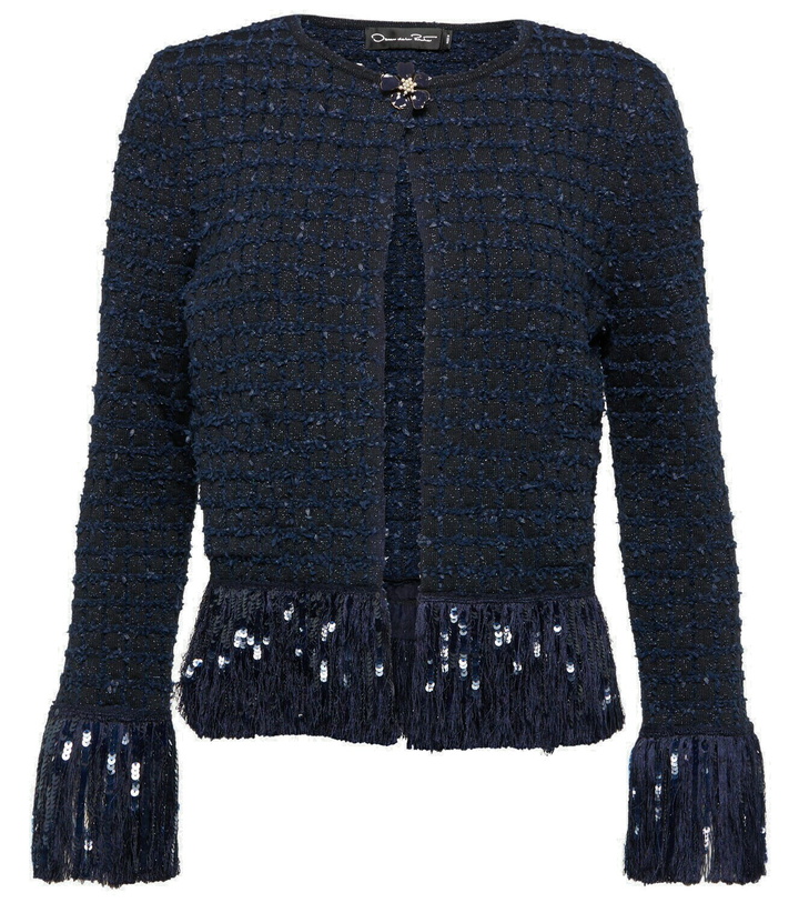 Photo: Oscar de la Renta Fringed tweed jacket