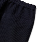 Barena - Ribbed Cotton Drawstring Trousers - Blue