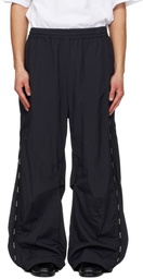 We11done Black Logo Tape Track Pants