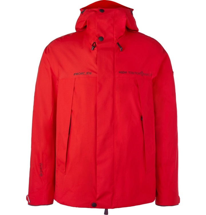 Photo: Moncler Grenoble - Linth Shell Hooded Ski Jacket - Red
