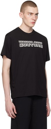 Versace Jeans Couture Black Printed T-Shirt