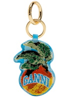 Ganni Apple Leather Keyring - Multicoloured - One Size