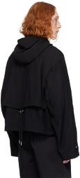 AMI Paris Black Drawstring Jacket