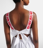 Heidi Klein Petalia embroidered cotton maxi dress