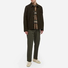 YMC Men's Wool Check Shirt in Brown