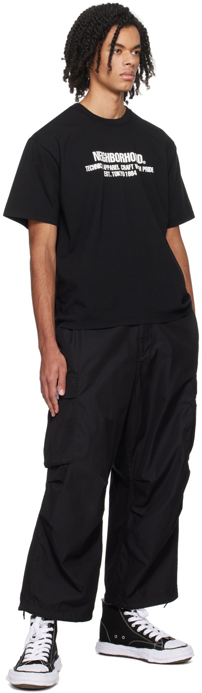Neighborhood Black Wide Cargo Pants Neighborhood