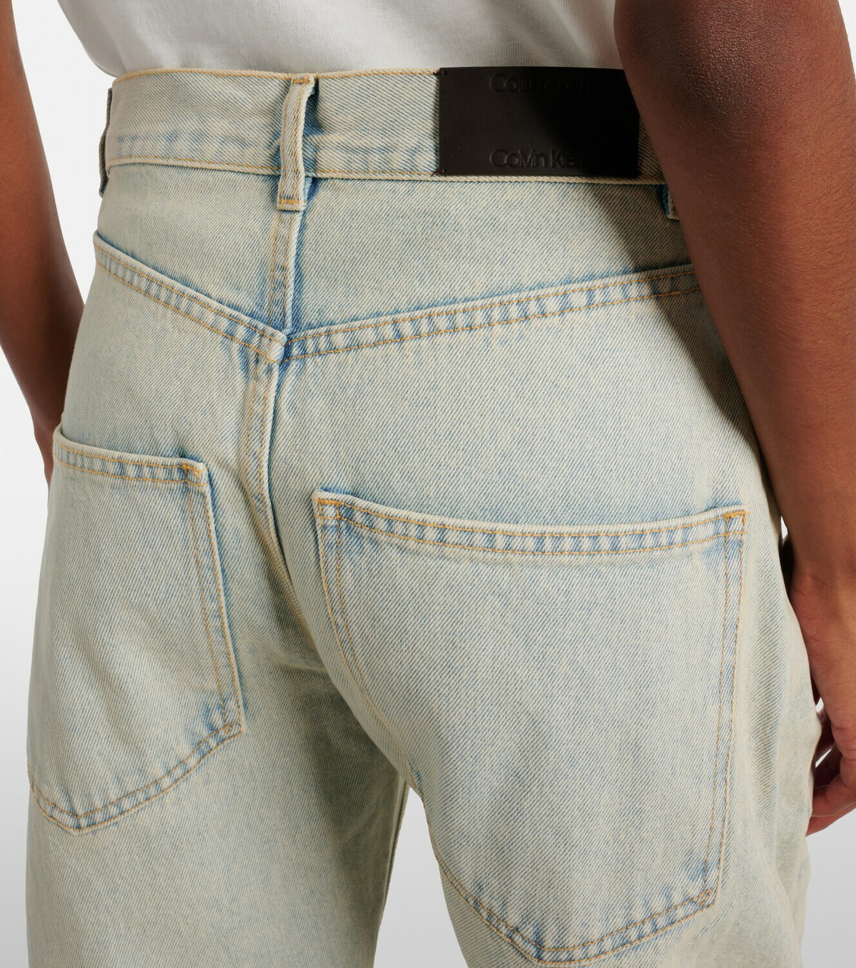 Calvin Klein Collection Mid-rise wide-leg jeans