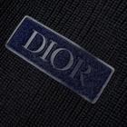 Dior Sleeve Patch Half Zip Knit