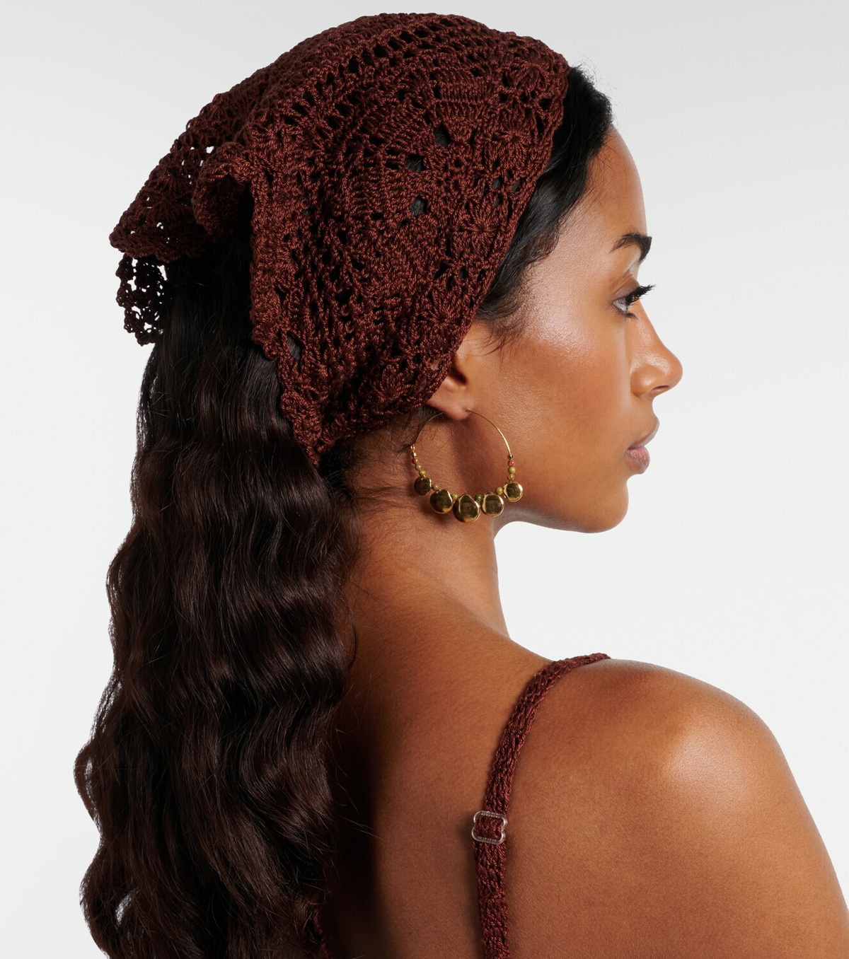 Anna Kosturova Crochet cotton scarf