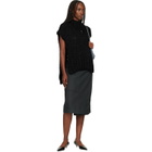 ISSEY MIYAKE Black November Silk Mohair Hand-Knit Vest