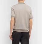 Incotex - Slim-Fit Birdseye Cotton Polo Shirt - Neutrals