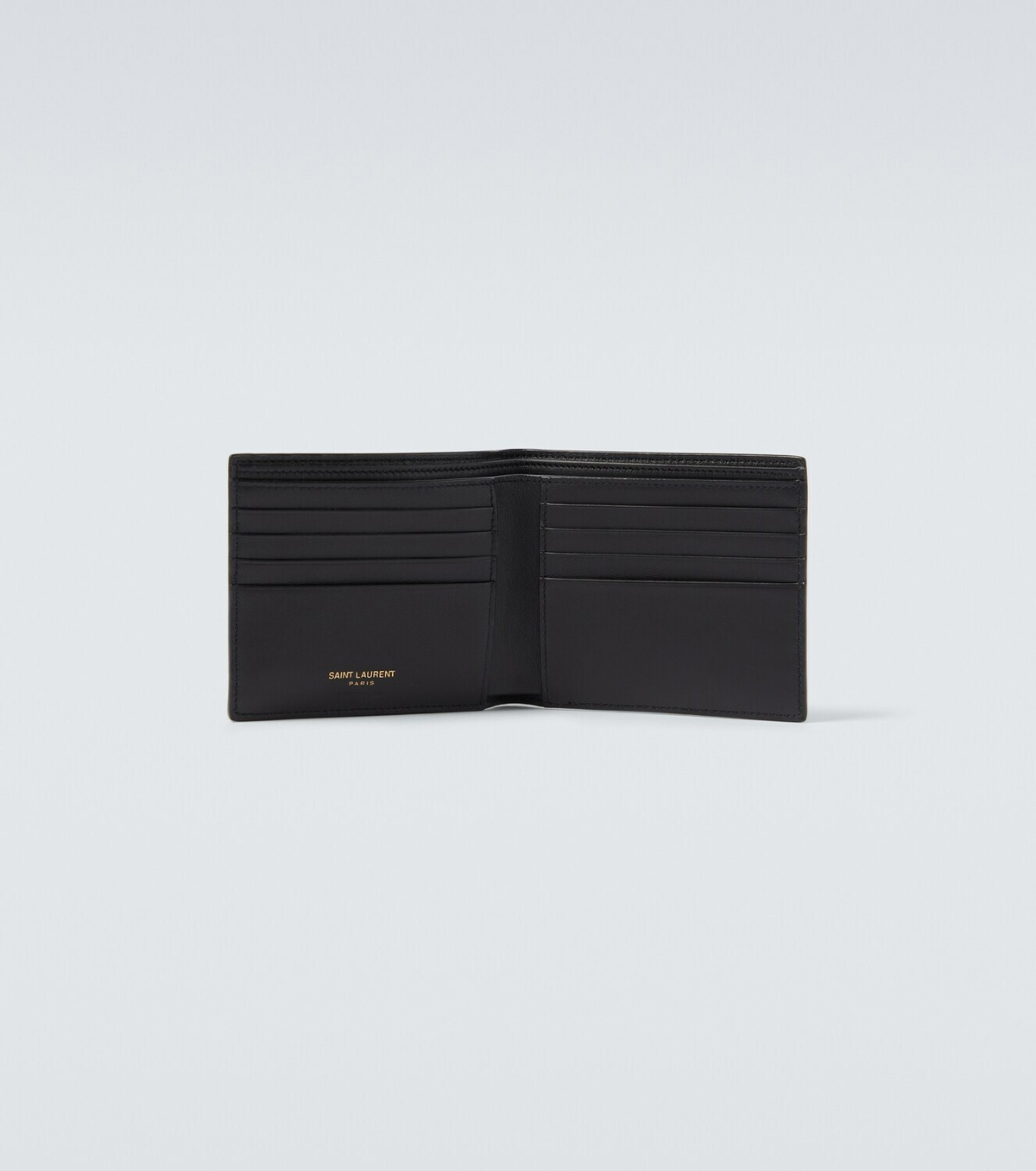 Saint Laurent Croc-effect leather wallet