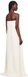 The Row Off-White Pau Maxi Dress
