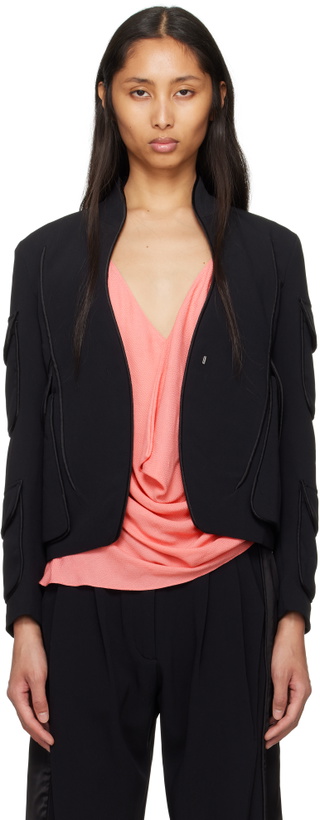 Photo: Kiko Kostadinov Black Cauda Tailored Blazer