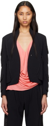 Kiko Kostadinov Black Cauda Tailored Blazer