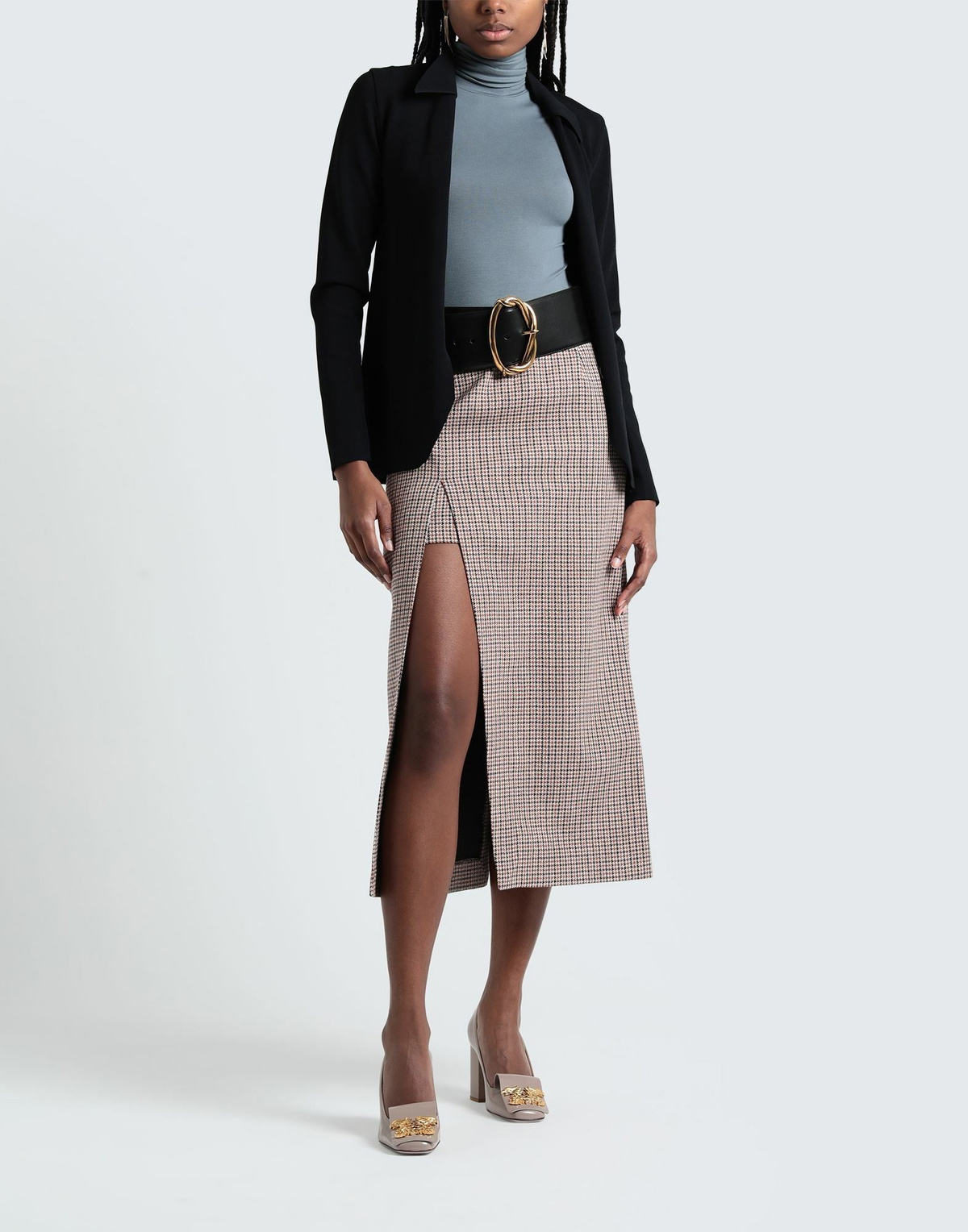 Maje Womens Midi skirt Rust