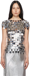 Paco Rabanne Silver Pastilles Coin Blouse