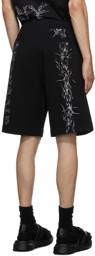 Givenchy Black Barbed Wire Shorts