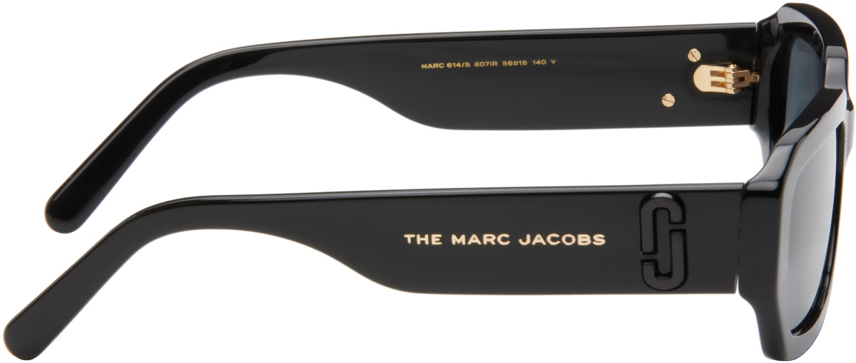 Marc Jacobs Black Rectangular Acetate Sunglasses
