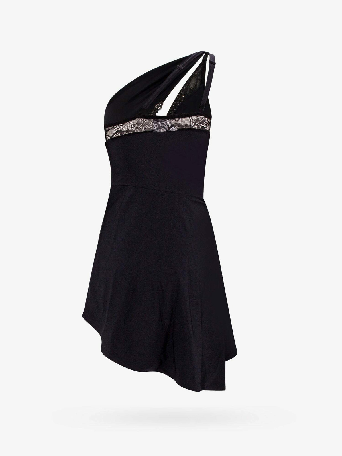 Coperni Black Cotton Cocktail Dress