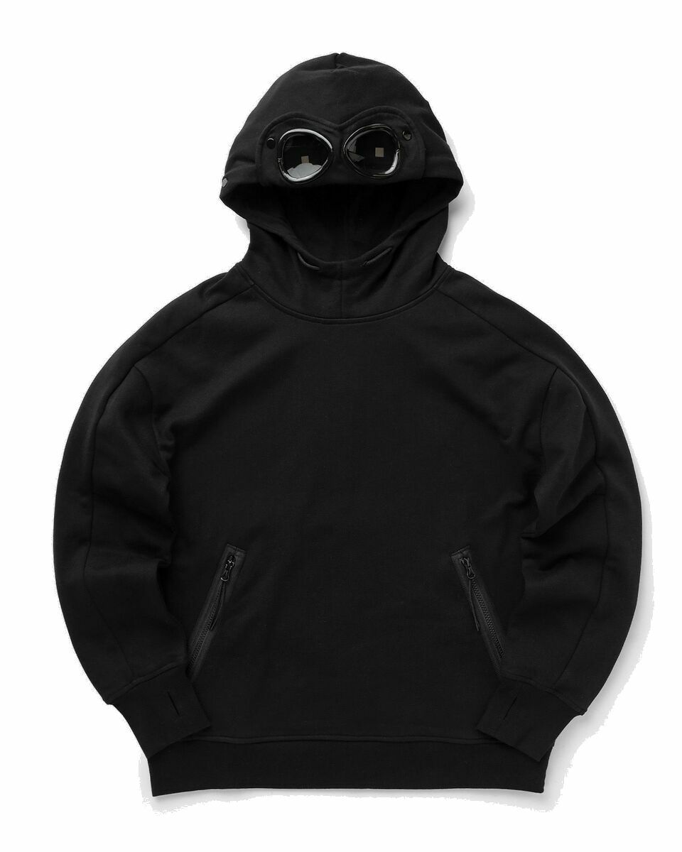 Photo: C.P. Company Diagonal Raised Fleece Sweatshirts   Sweat Hooded Black - Mens - Hoodies