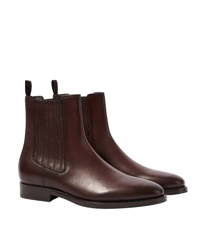 Photo: Brunello Cucinelli Leather Chelsea boots