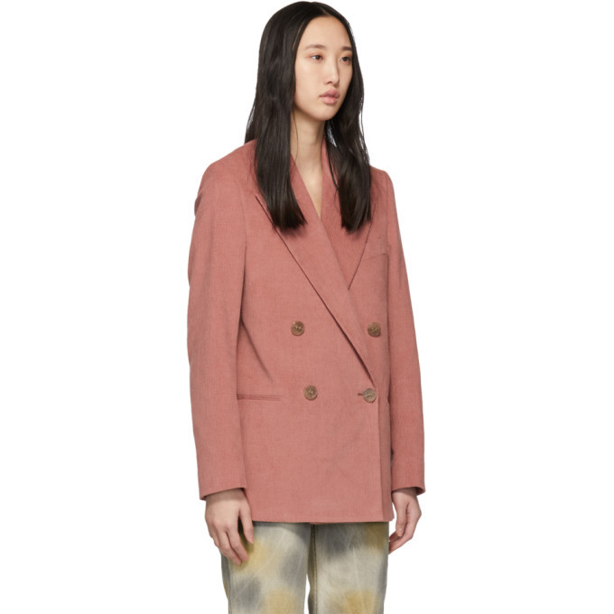 Acne Studios: Pink Single-Breasted Blazer