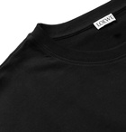 Loewe - Logo-Embroidered Cotton-Jersey T-Shirt - Black