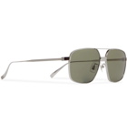DUNHILL - Aviator-Style Gold-Tone and Tortoiseshell Acetate Sunglasses - Silver