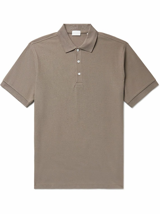 Photo: Handvaerk - Pima Cotton-Piqué Polo Shirt - Neutrals