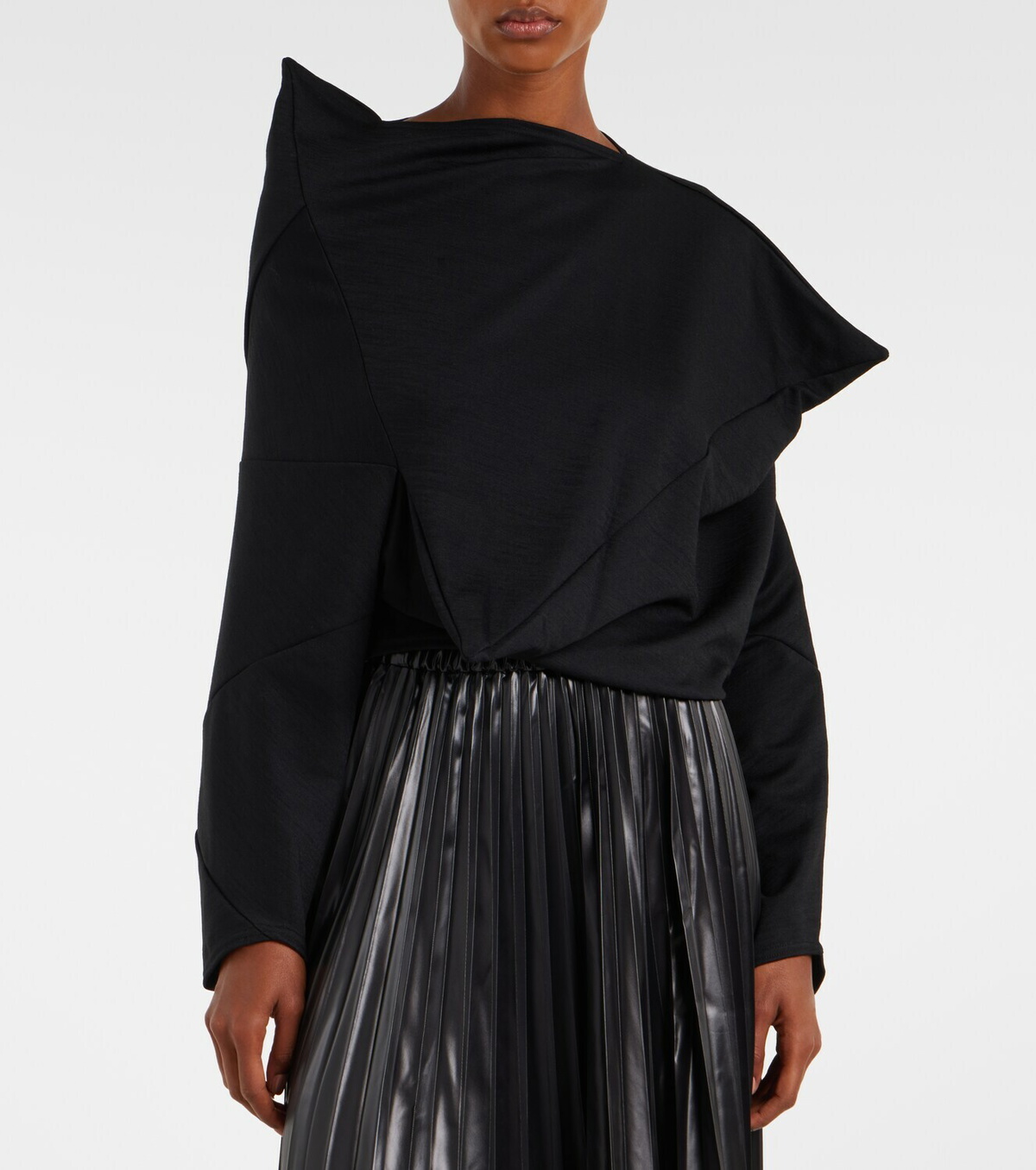 Junya Watanabe Wool-blend crop top
