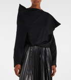 Junya Watanabe Wool-blend crop top