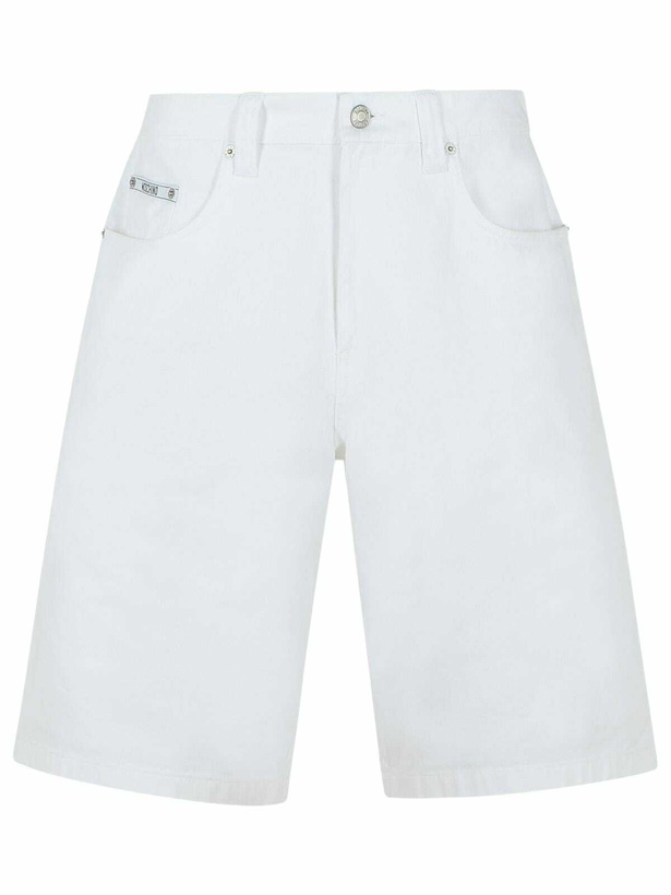 Photo: Moschino White Cotton Bermuda Shorts