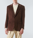 Canali Cotton and cashmere corduroy blazer