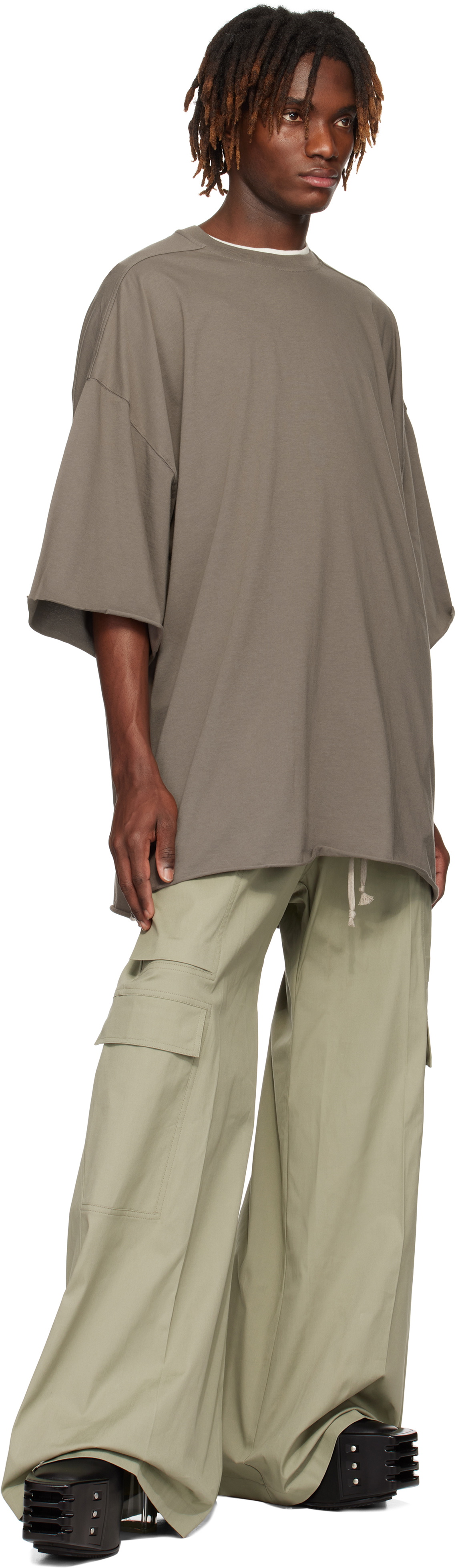 Rick Owens Green Hollywood Cargobela Cargo Pants Rick Owens