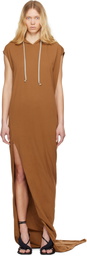 Rick Owens DRKSHDW Orange Hollywood Edfu T Maxi Dress