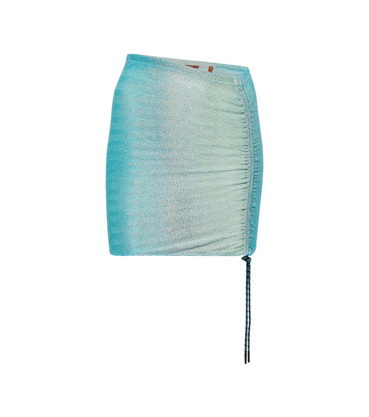 Missoni Mare Zig-zag knit drawstring miniskirt